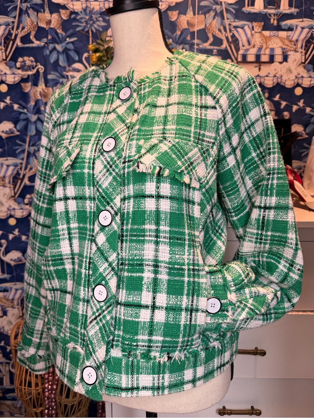 Cabi Library Tweed Jacket Size M - Picture 5 of 6